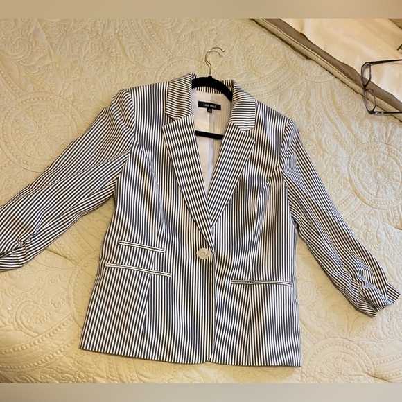 Nine West Pinstripe Jacket - Picture 1 of 9